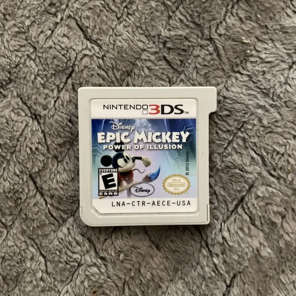 Epic Mickey: Power of Illusion (Nintendo 3DS, 2012) Game Cartridge Only